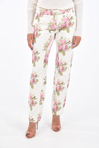 Pantalon tailleur imprimé bouquets - Light Beige Bouquet