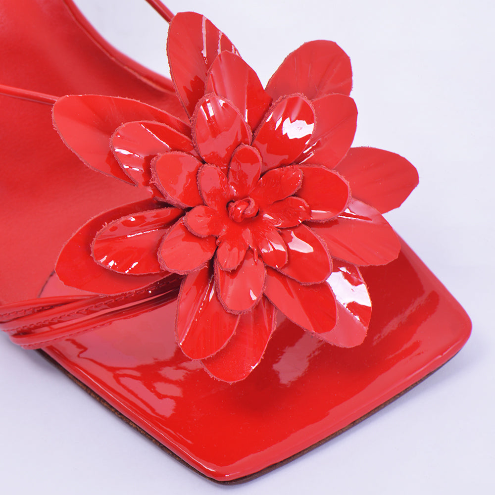 Sandales Flora 105 en cuir verni - Red Patent