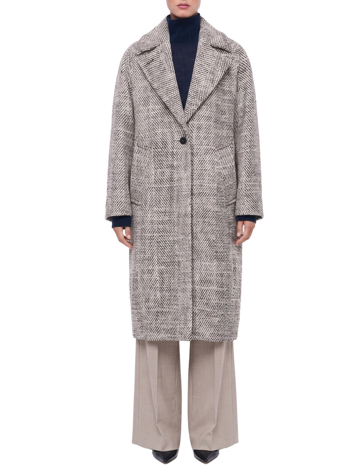 Manteau Florent en laine - Cocoa Combo