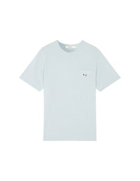 T-shirt with badge - Blue Haze Melange