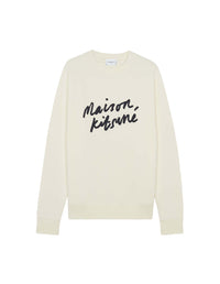 Sweatshirt with inscription - Ecru