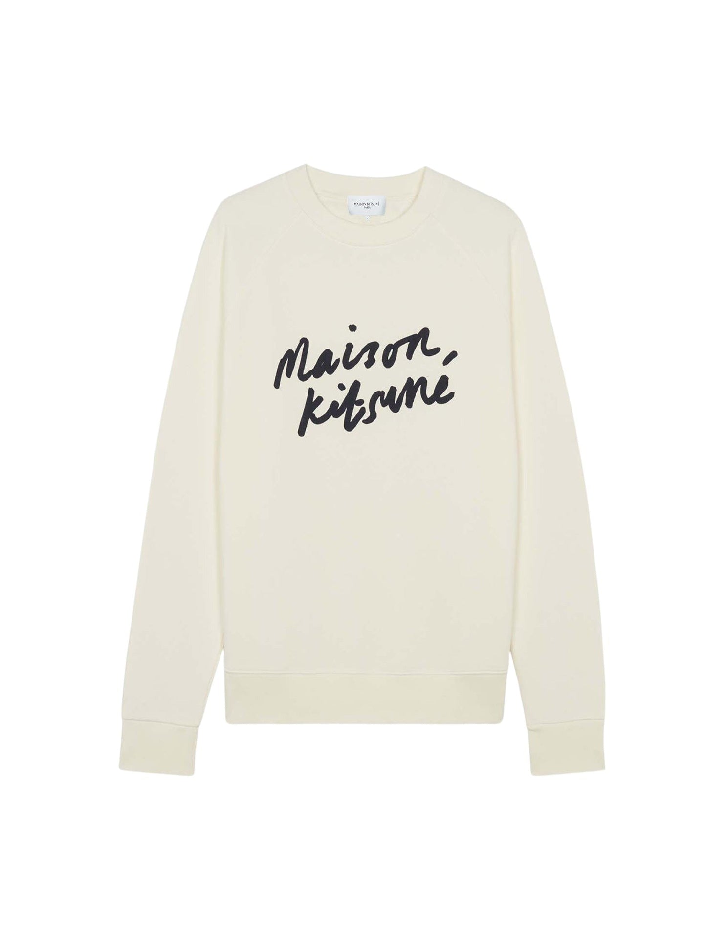 Sweatshirt with inscription - Ecru