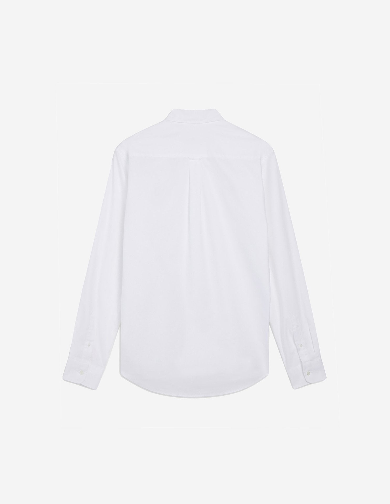 Embroidered straight shirt - White