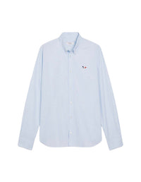 Embroidered straight shirt - Light Blue
