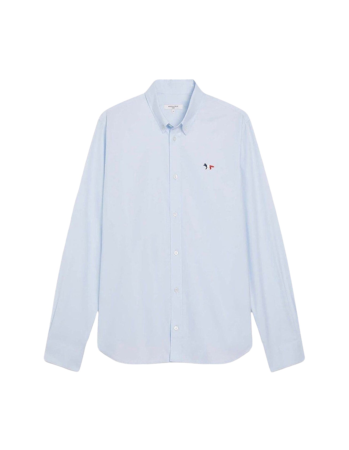 Embroidered straight shirt - Light Blue