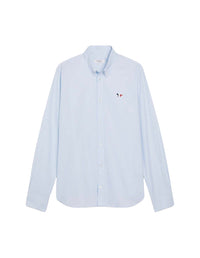 Embroidered straight shirt - Light Blue