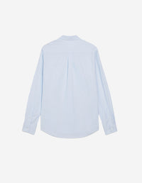 Embroidered straight shirt - Light Blue