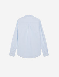 Embroidered straight shirt - Light Blue