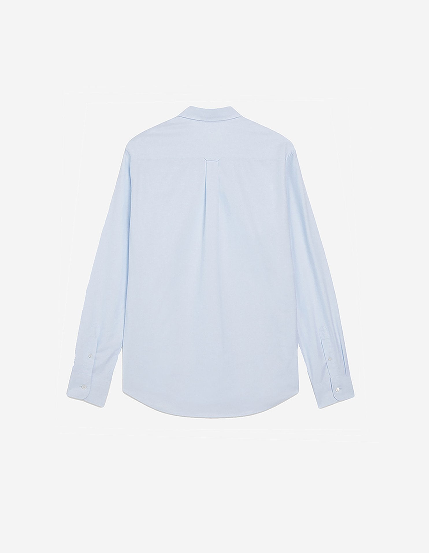 Embroidered straight shirt - Light Blue