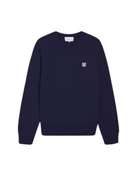 Pull à manches longues en laine - Navy
