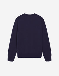 Pull à manches longues en laine - Navy