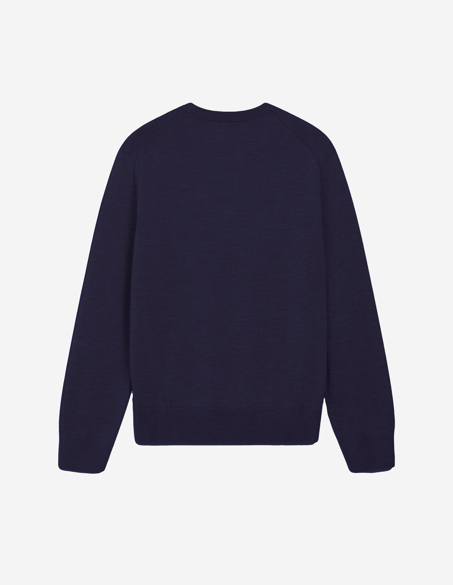Pull à manches longues en laine - Navy