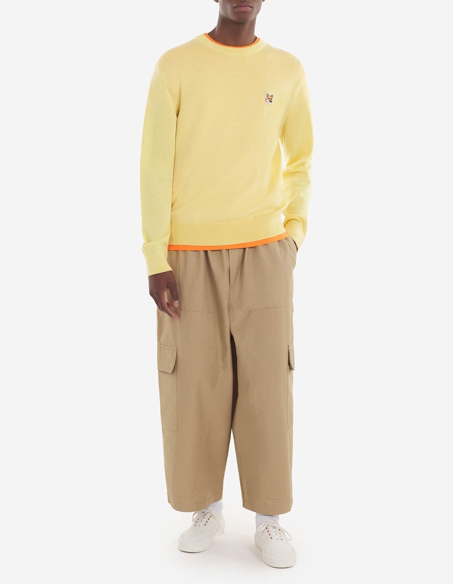 Pull à manches longues en laine - Soft Yellow