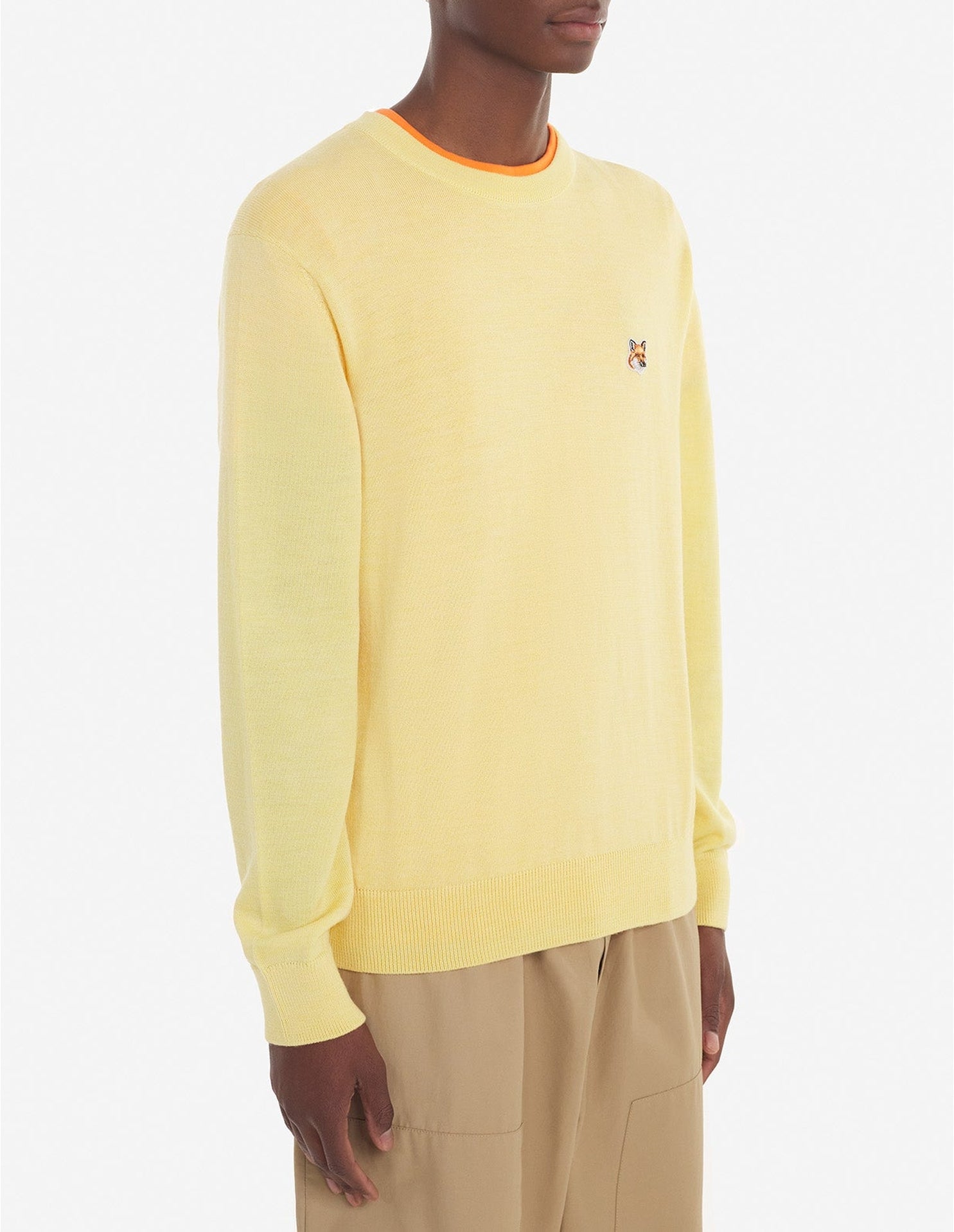Pull à manches longues en laine - Soft Yellow