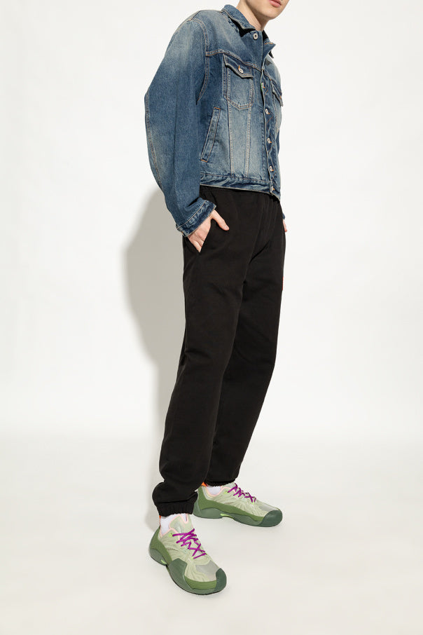 Lanvin flash-x low top sneakers - Khaki & sauge