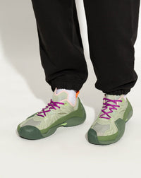 Lanvin flash-x low top sneakers - Khaki & sauge