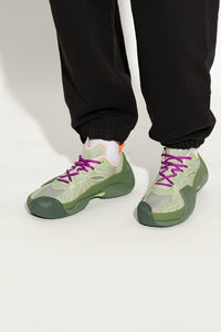 Lanvin flash-x low top sneakers - Khaki & sauge