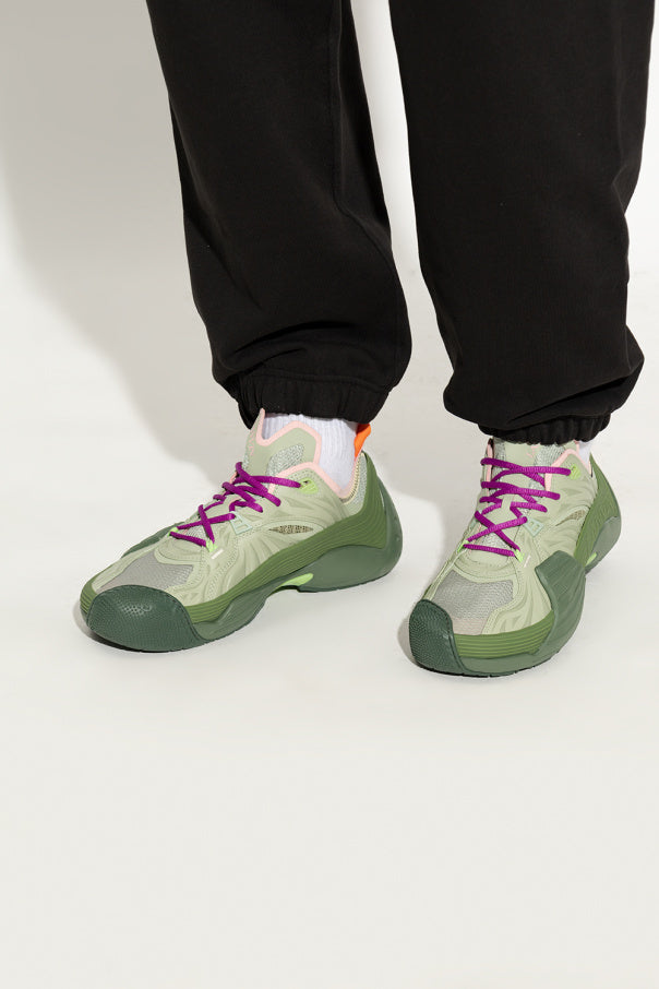 Lanvin flash-x low top sneakers - Khaki & sauge