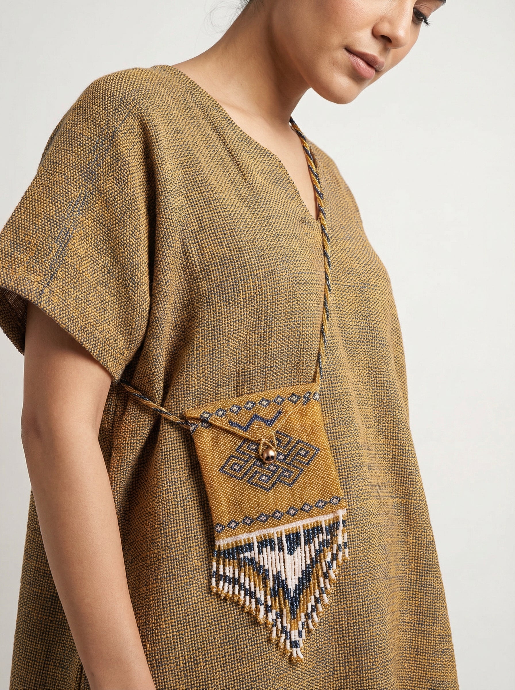 Mini-sac en perles - Gold