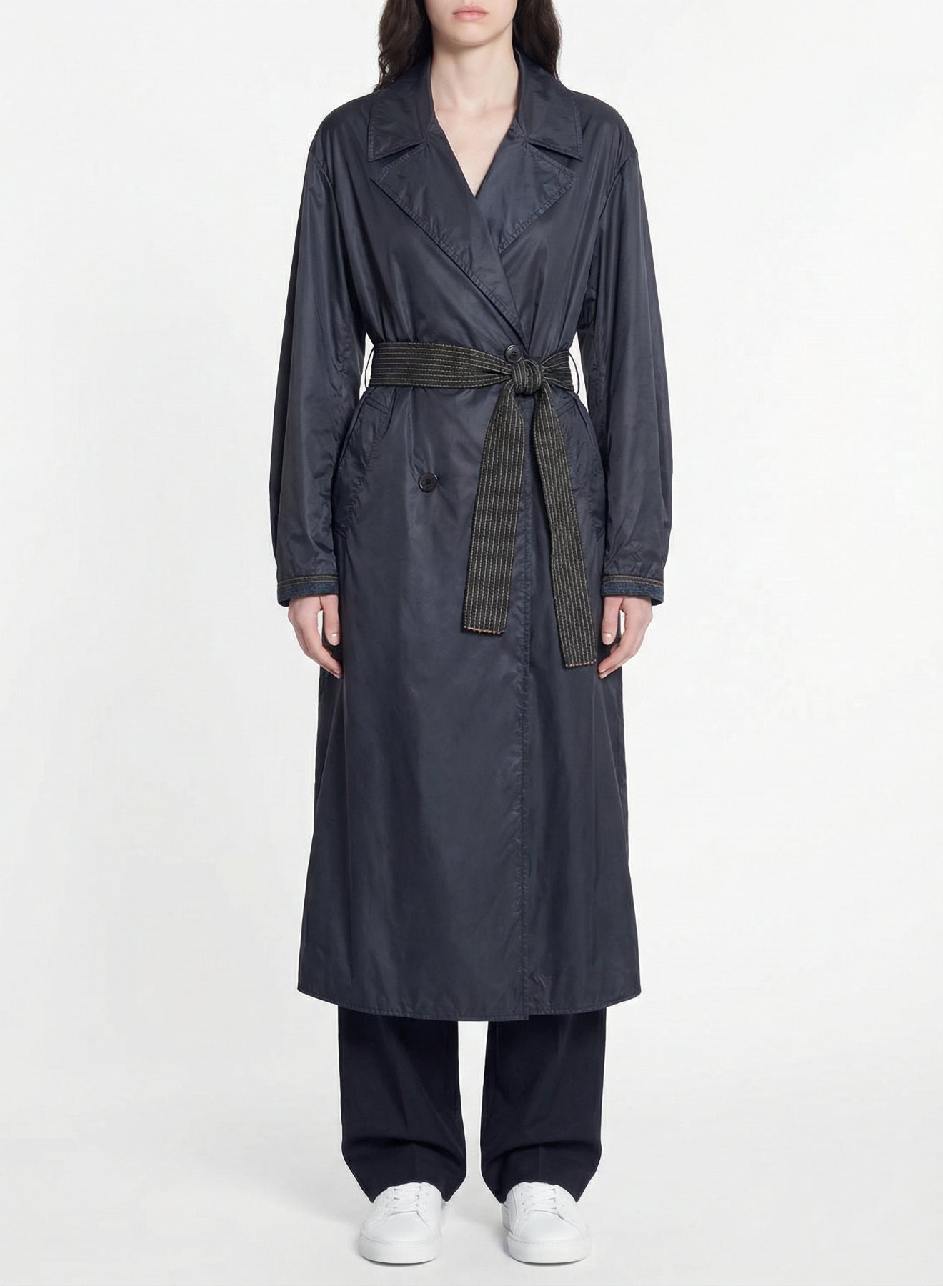Wide-neck coat - Abisso