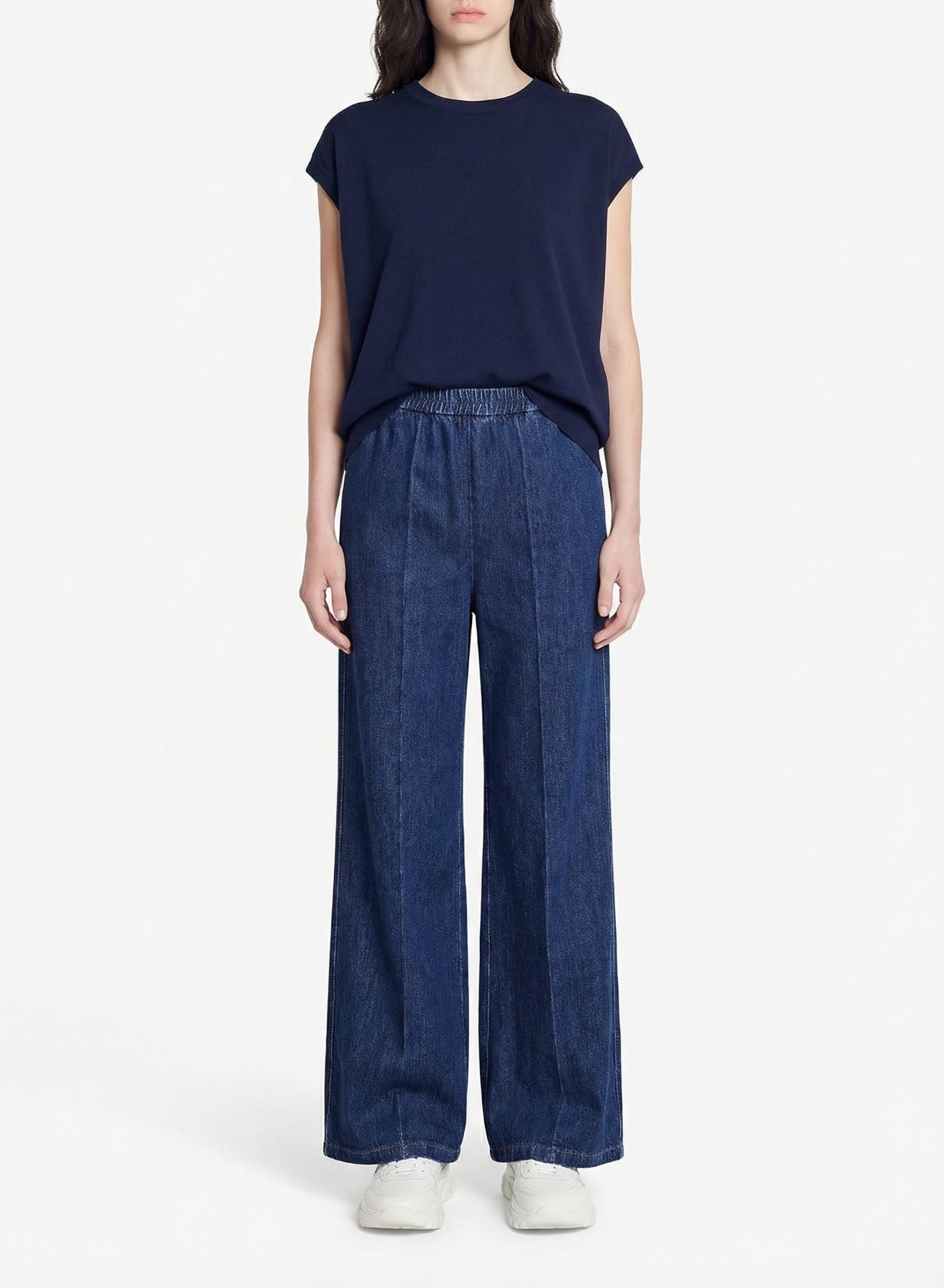 Pantalon palazzo - Indigo