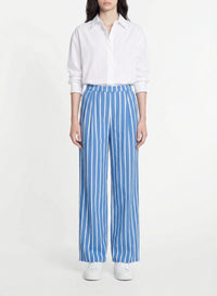 Wide-leg trousers with fine stripes - Cielo