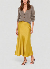 Jupe longue en satin - Saffron