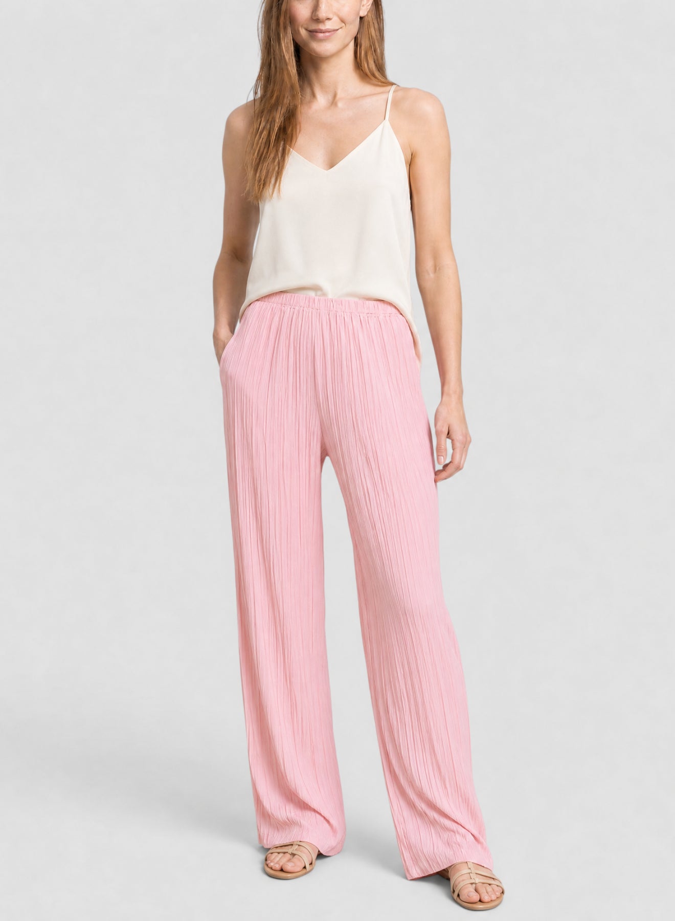 Pantalon plissé - Rose