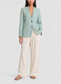Veste sans col en lin mélangé - Breeze