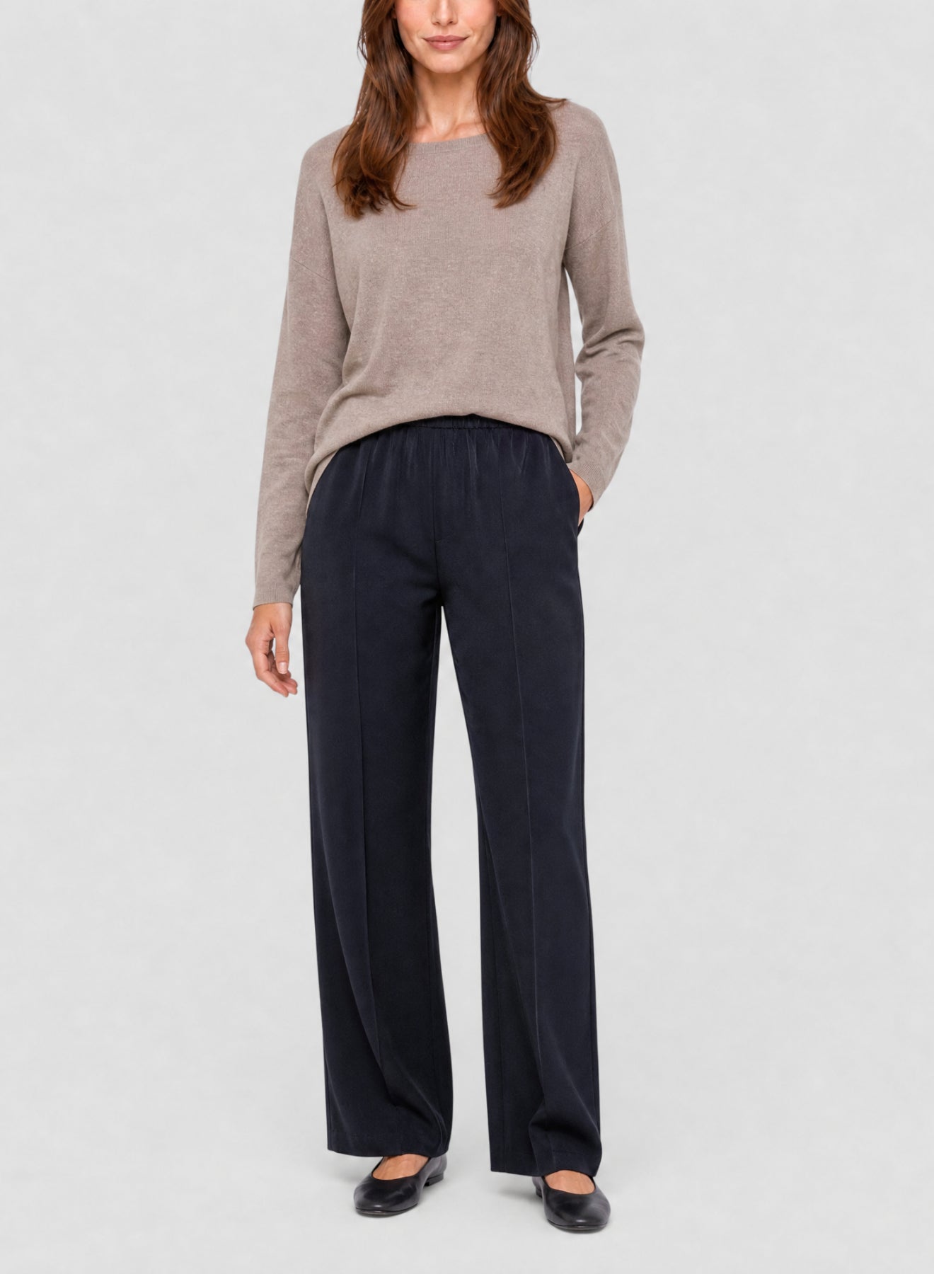 Pantalon droit en lin - Abisso