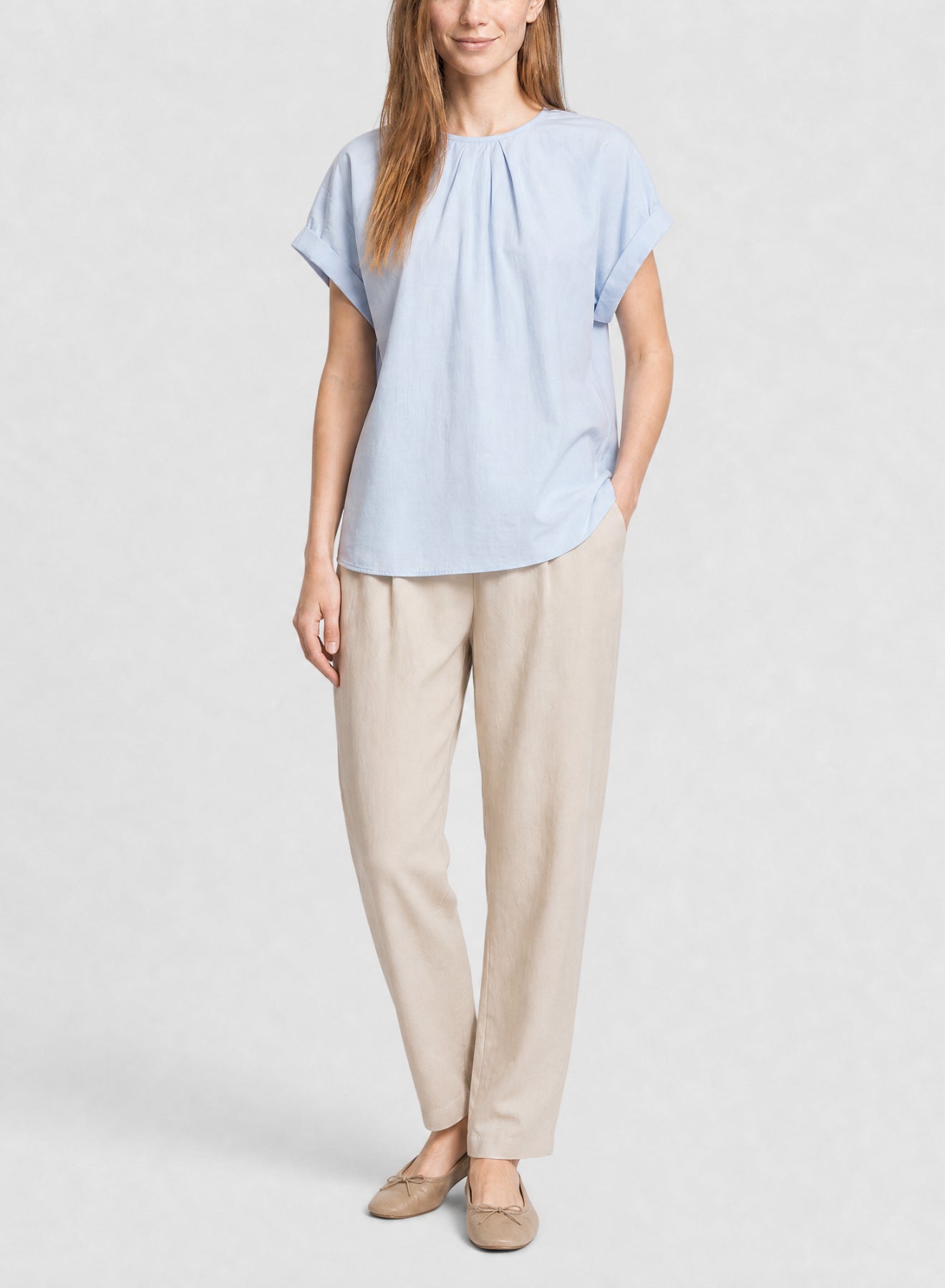 Blouse à col rond - Nuage