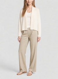 Cardigan en soie et cachemire - Ivory
