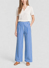 Pantalon à jambes larges à fines rayures - Cielo