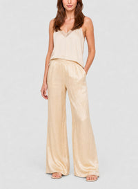 Pantalon évasé en satin - Sole