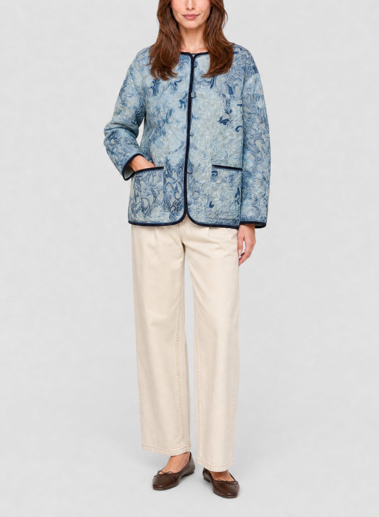 Blouson en velours - Denim