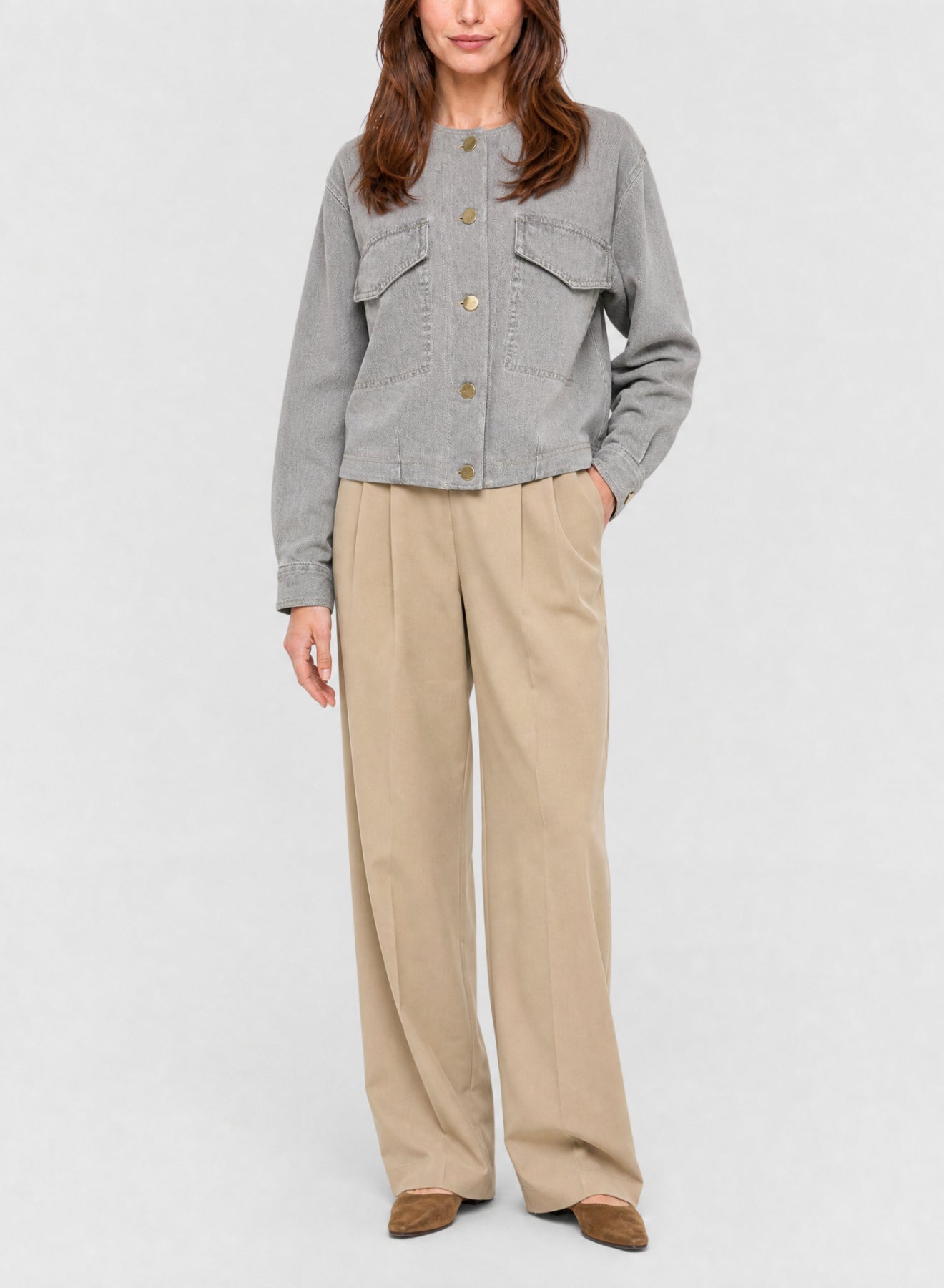 Surchemise en denim - Stone