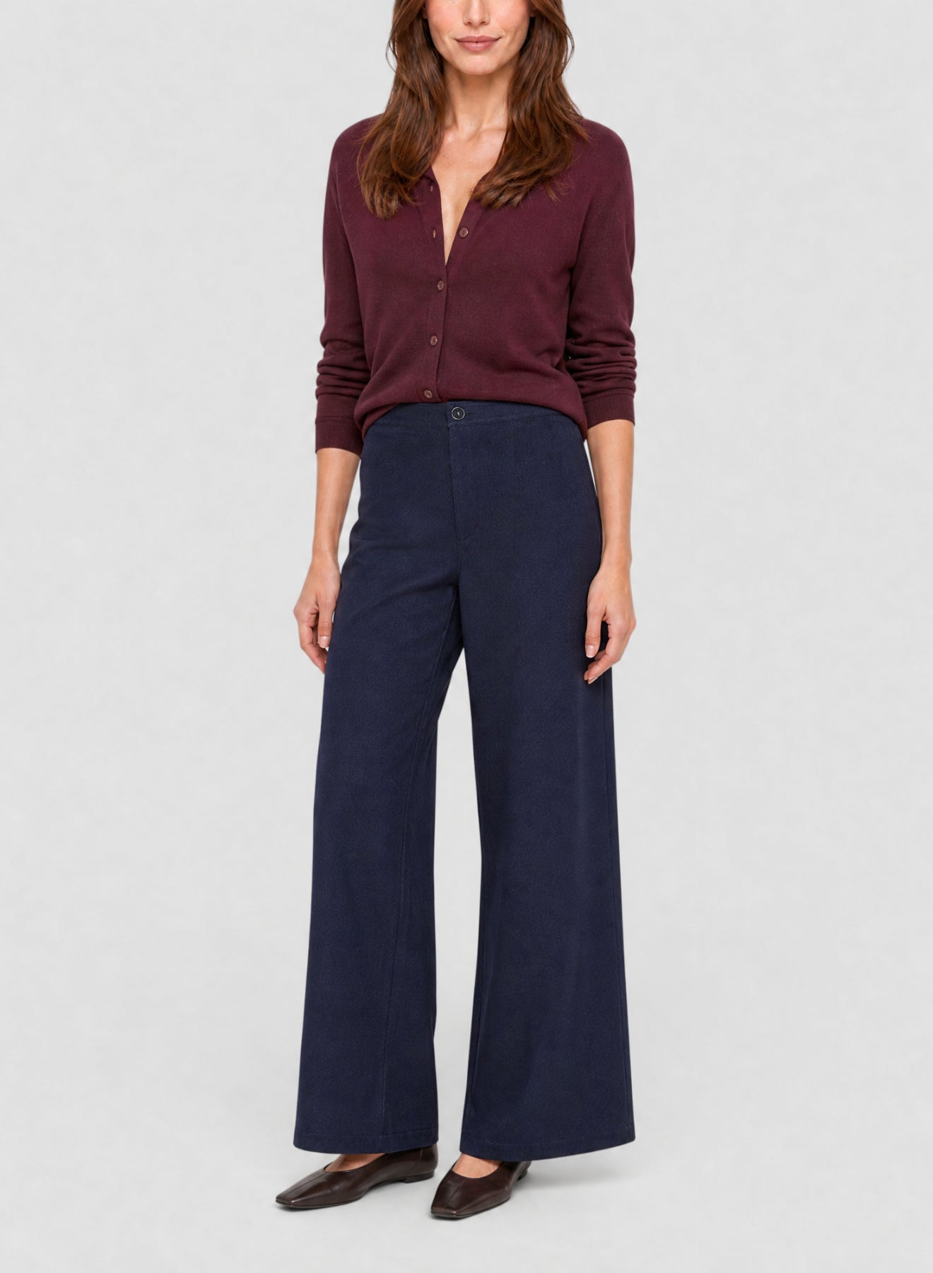 Pantalon taille haute en coton - Notte