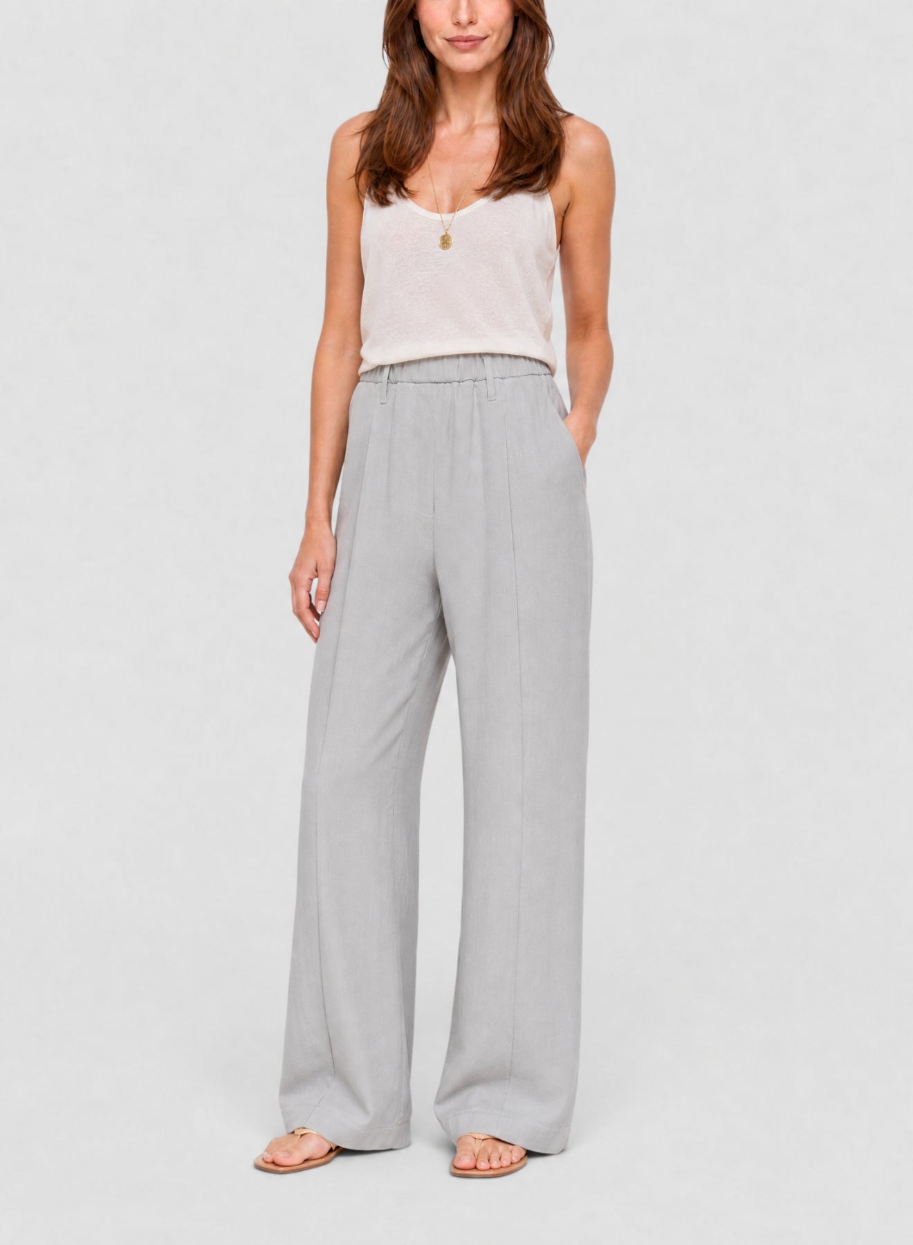 Pantalon fluide Bull - Gris