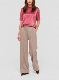 Blouse en soie à col montant - Peonia