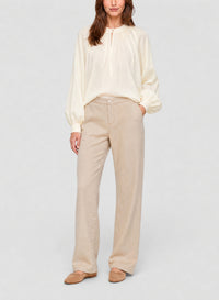 Chemise en soie mélangée - Cream