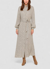 Robe à imprimé Les Petits Pois - Noisette