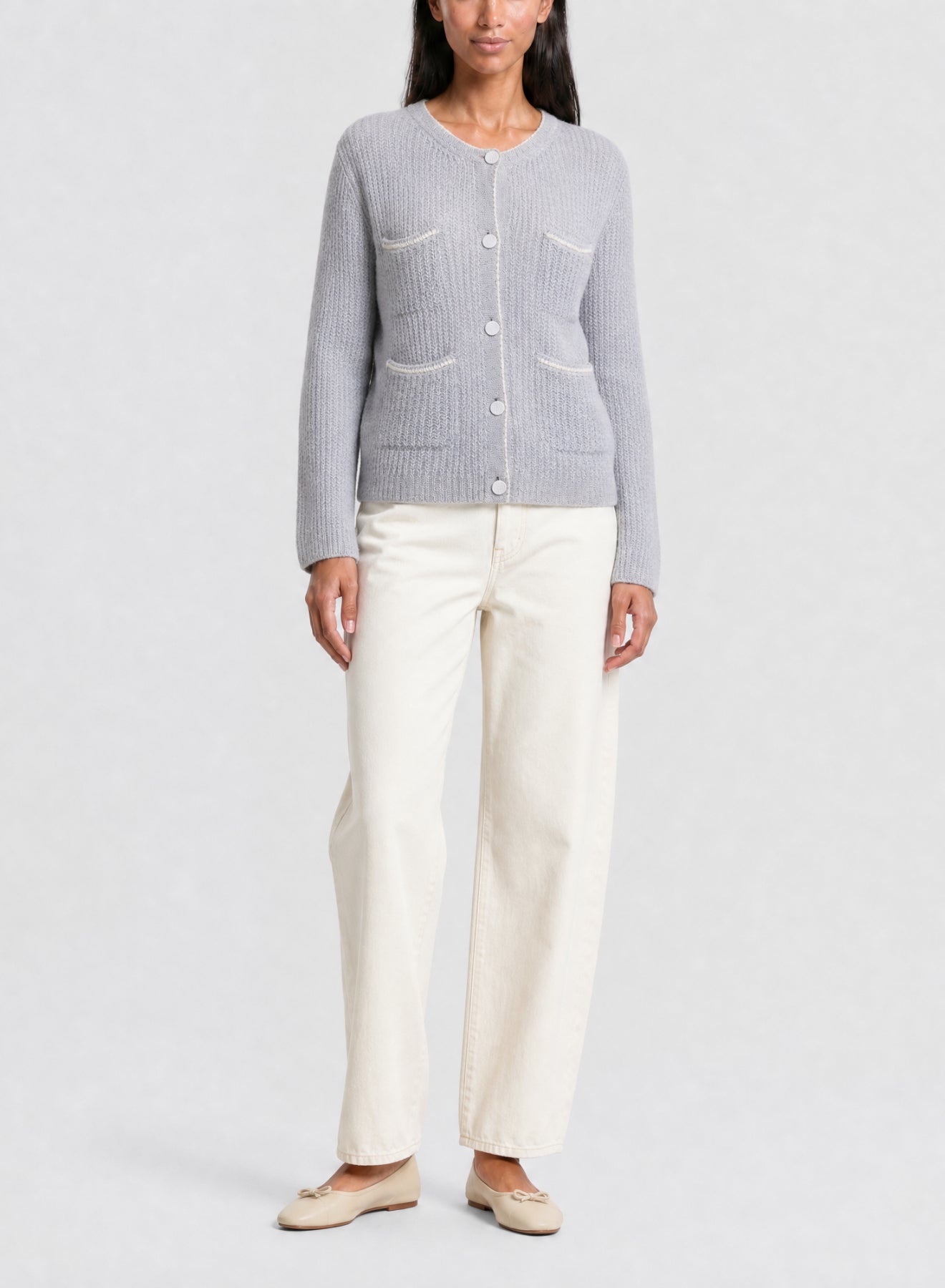 Cardigan Chanel en laine - Nebbiolina