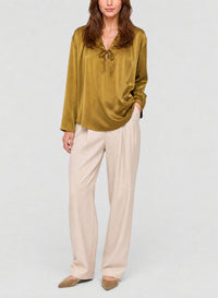 Chemise en soie - Khaki