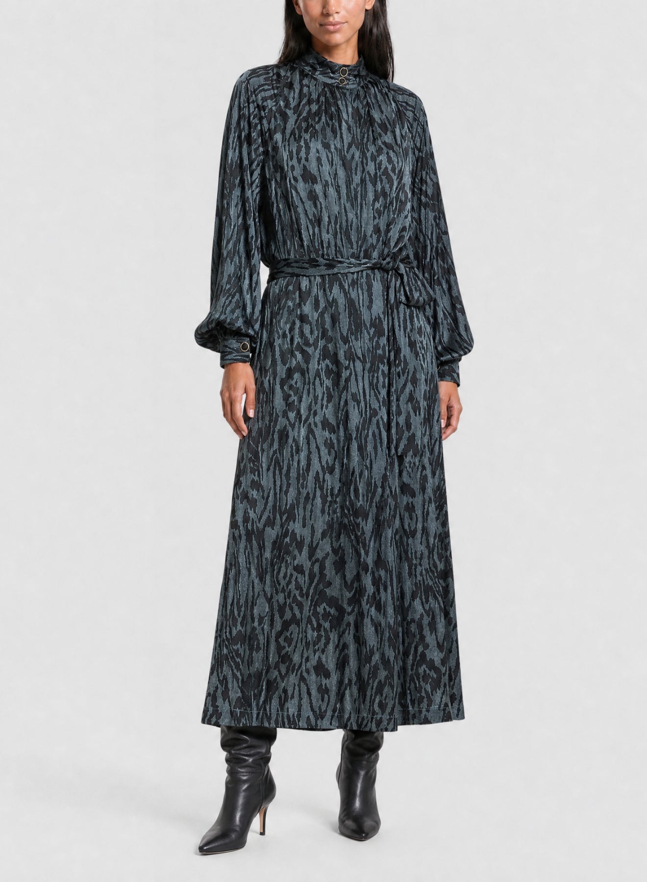 Chemise oversize imprimée - Stone