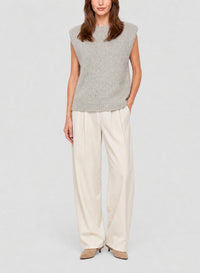 Gilet oversize en laine - Pearl