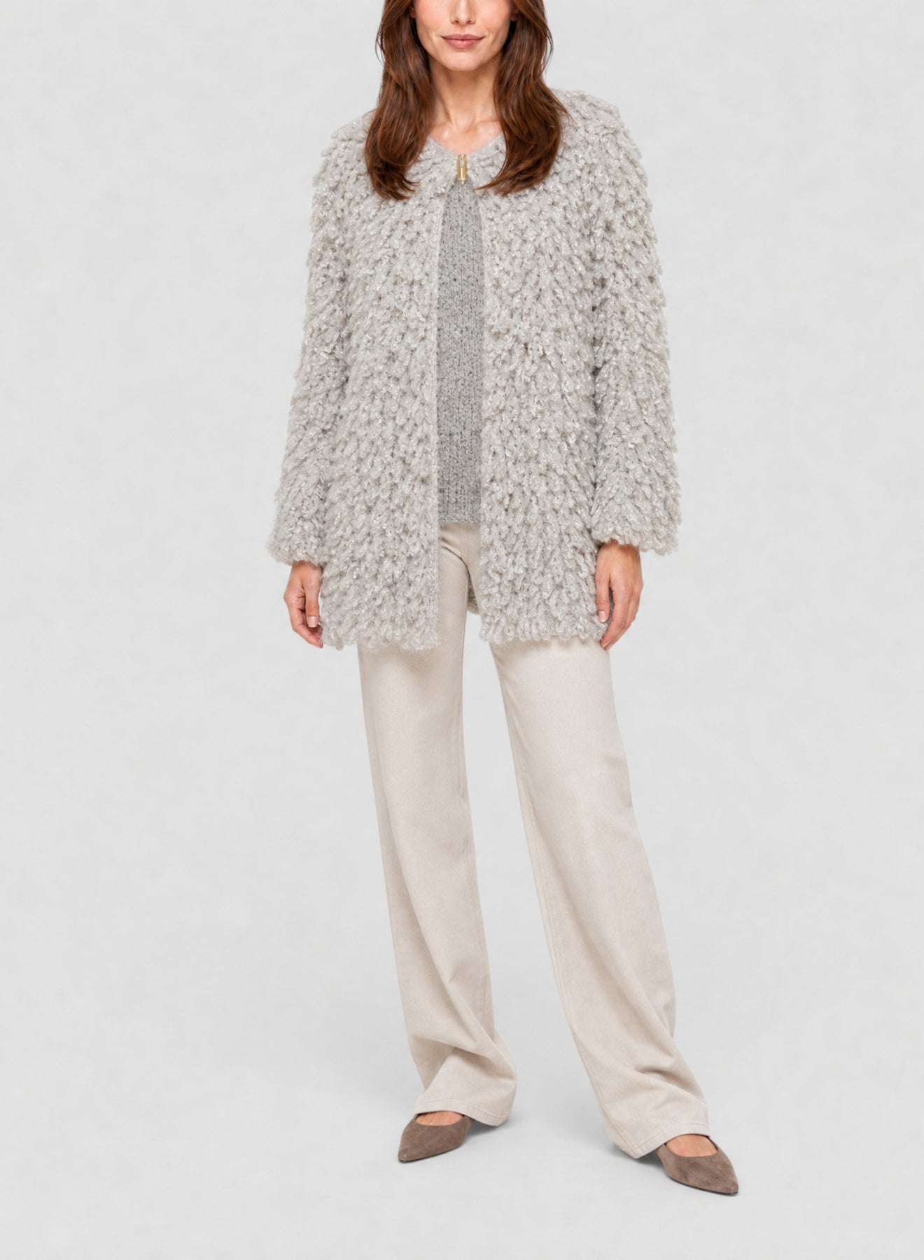 Manteau mi-long en laine mélangée - Pearl