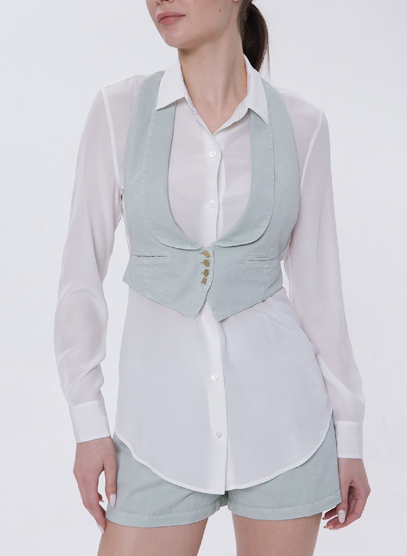 Gilet "Old peach" - Ice Lime
