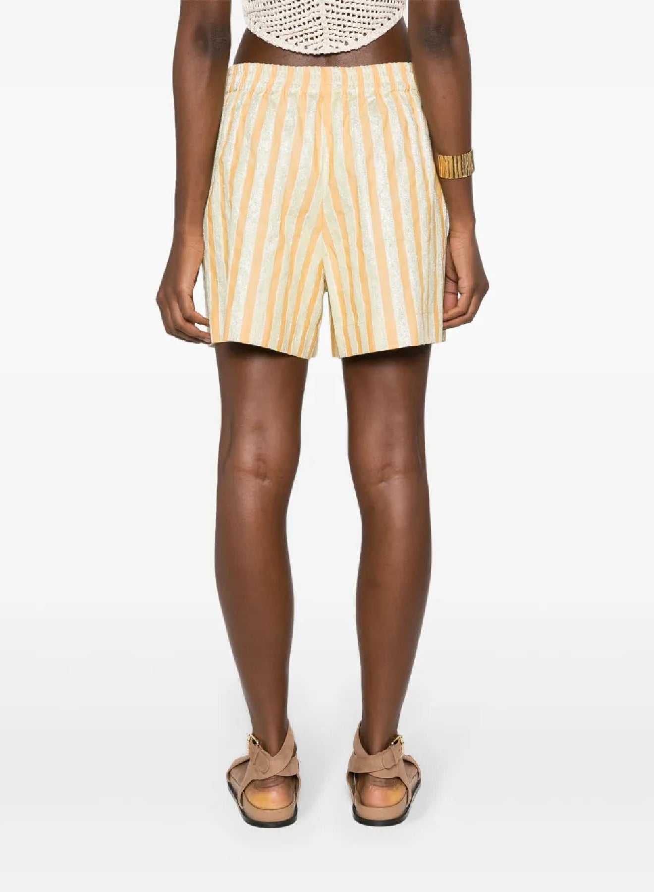 Linen blend shorts - Honey