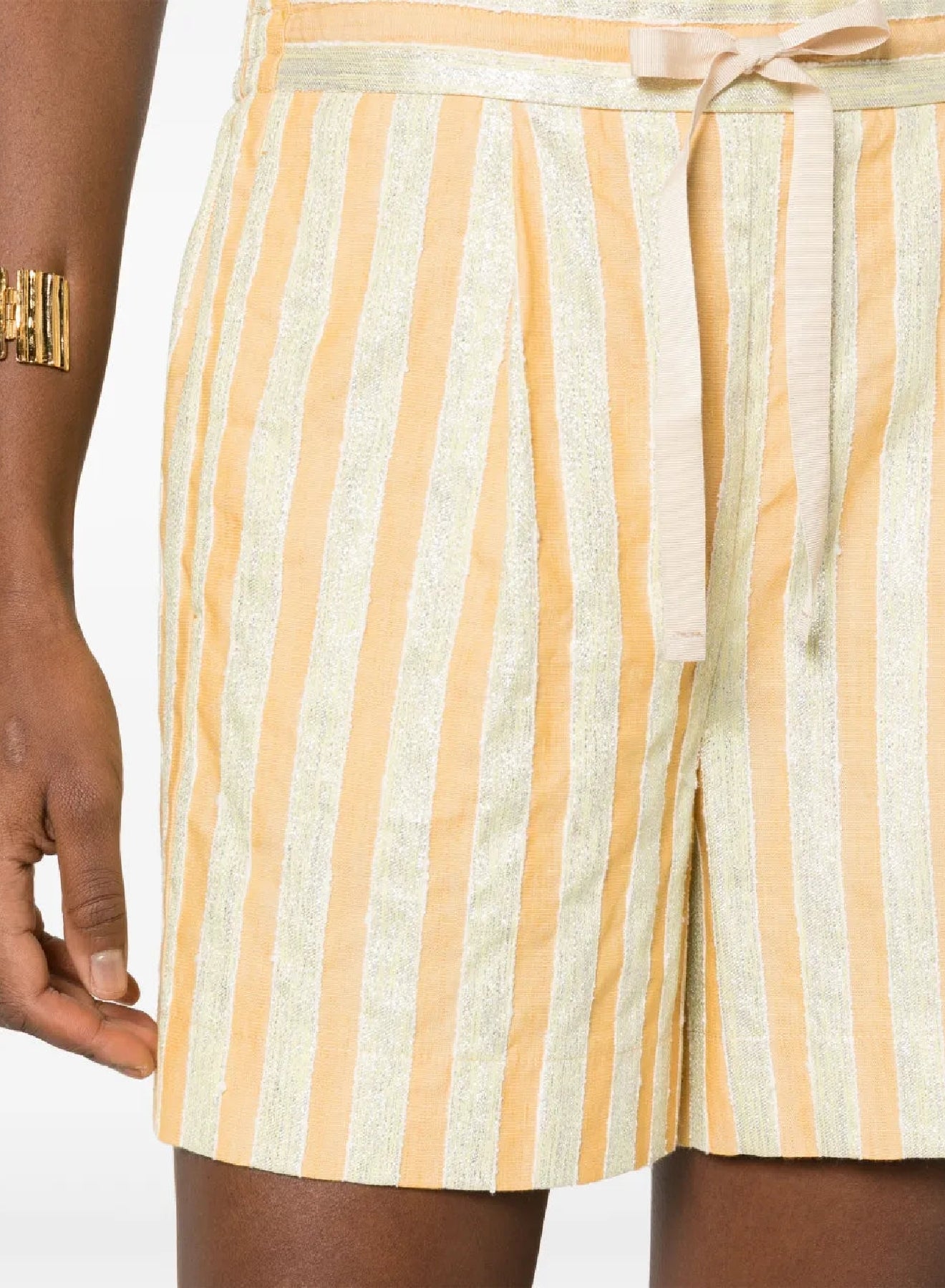 Linen blend shorts - Honey