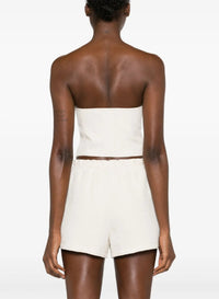 Bustier with sweetheart neckline - Ecru